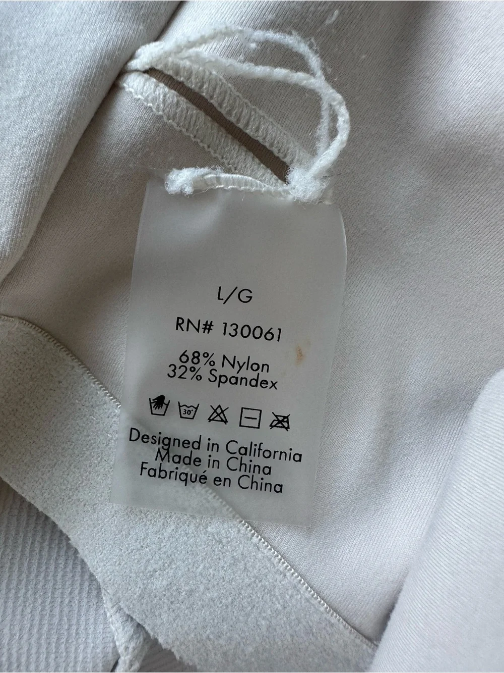 L*Space Active White Revel Top (Large)